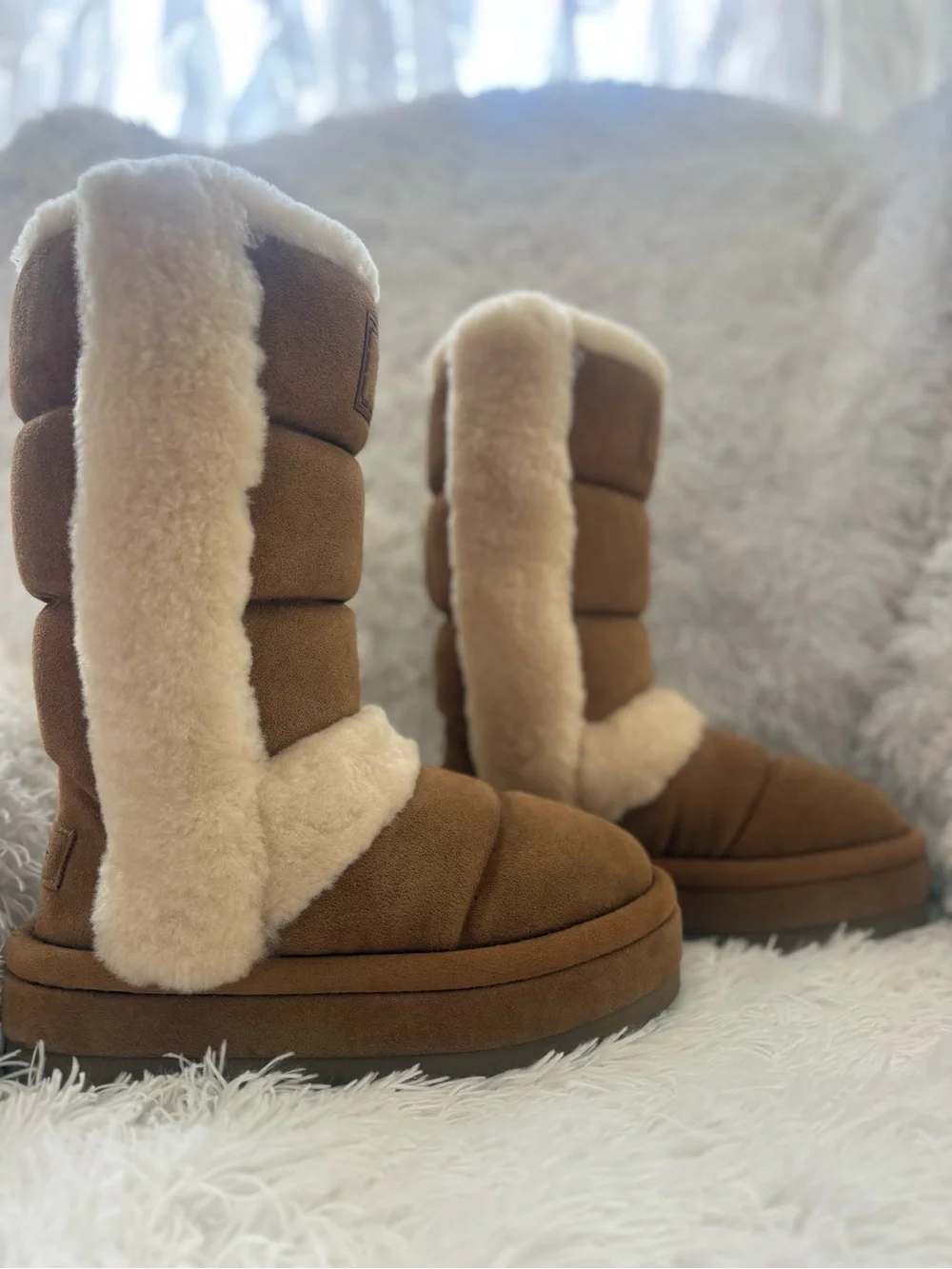 UGG Shearling-Lined Chillapeak Winter Boots - Chestnut Brown